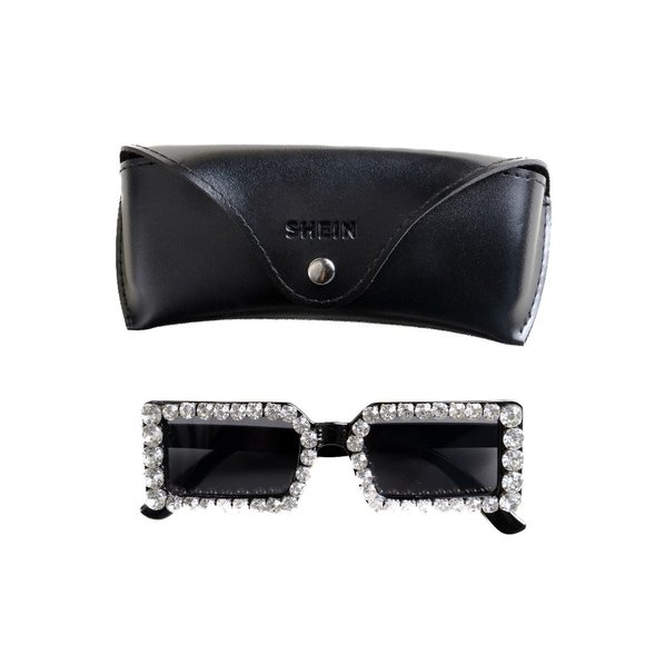 Kenia Os SHEIN Rhinestone Sunglasses - Picture 1 of 3